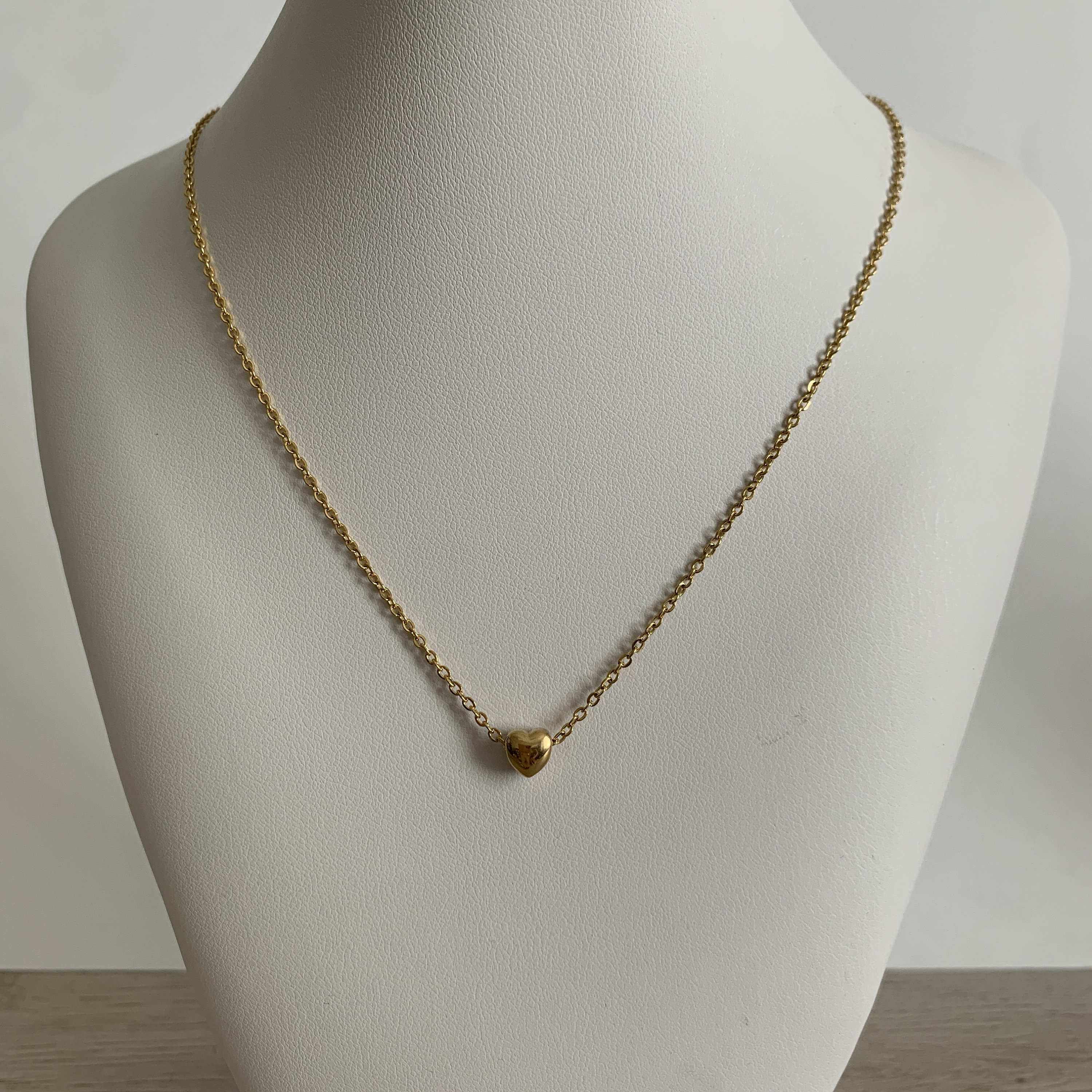 【Hi-CORAZON】PENDURO PIERCE Diamond Double Heart Necklace 1/4 ct tw 10K Two-Tone Gold