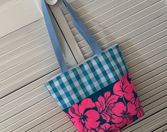 Palaka Eke // Tote Bag // Hawaiian Fabric // 010