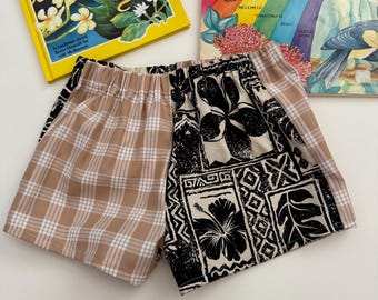 Palaka Shorts // Hapa Shorts // Keiki // Made in Hawaii // Child // 3T