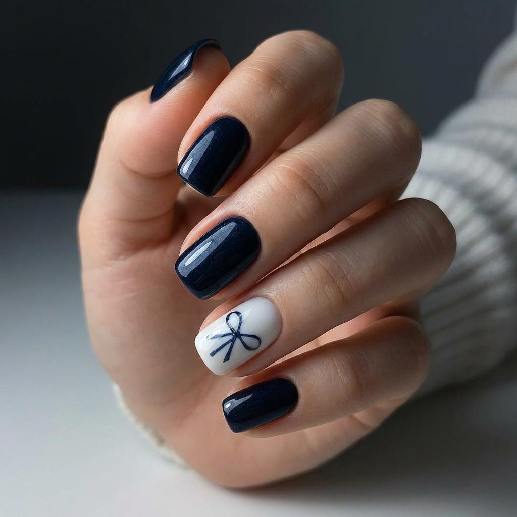 nail color to go with navy blue dress Best Navy Gel Polish Color for Nails Design Prom Wedding Blue Dress –  AIMEILI GEL POLISH main image 0