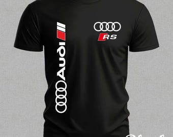 T-shirt unisex in cotone pesante ispirata al design Audi RS