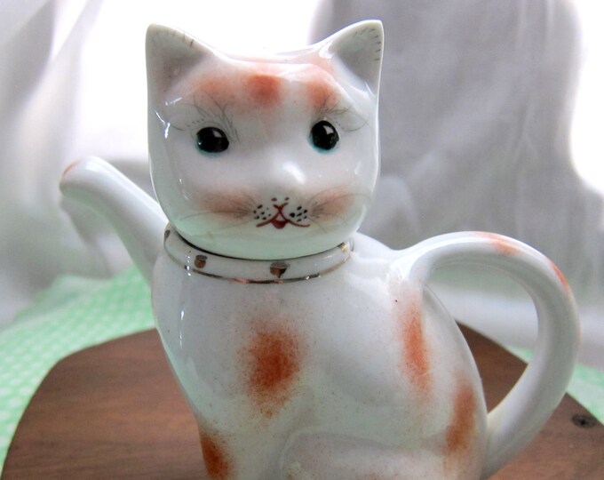 Vintage Cat Teapot Ceramic Made in China Etsy