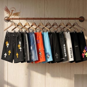 Short en jean oversize pour homme : style skate urbain streetwear Y2K