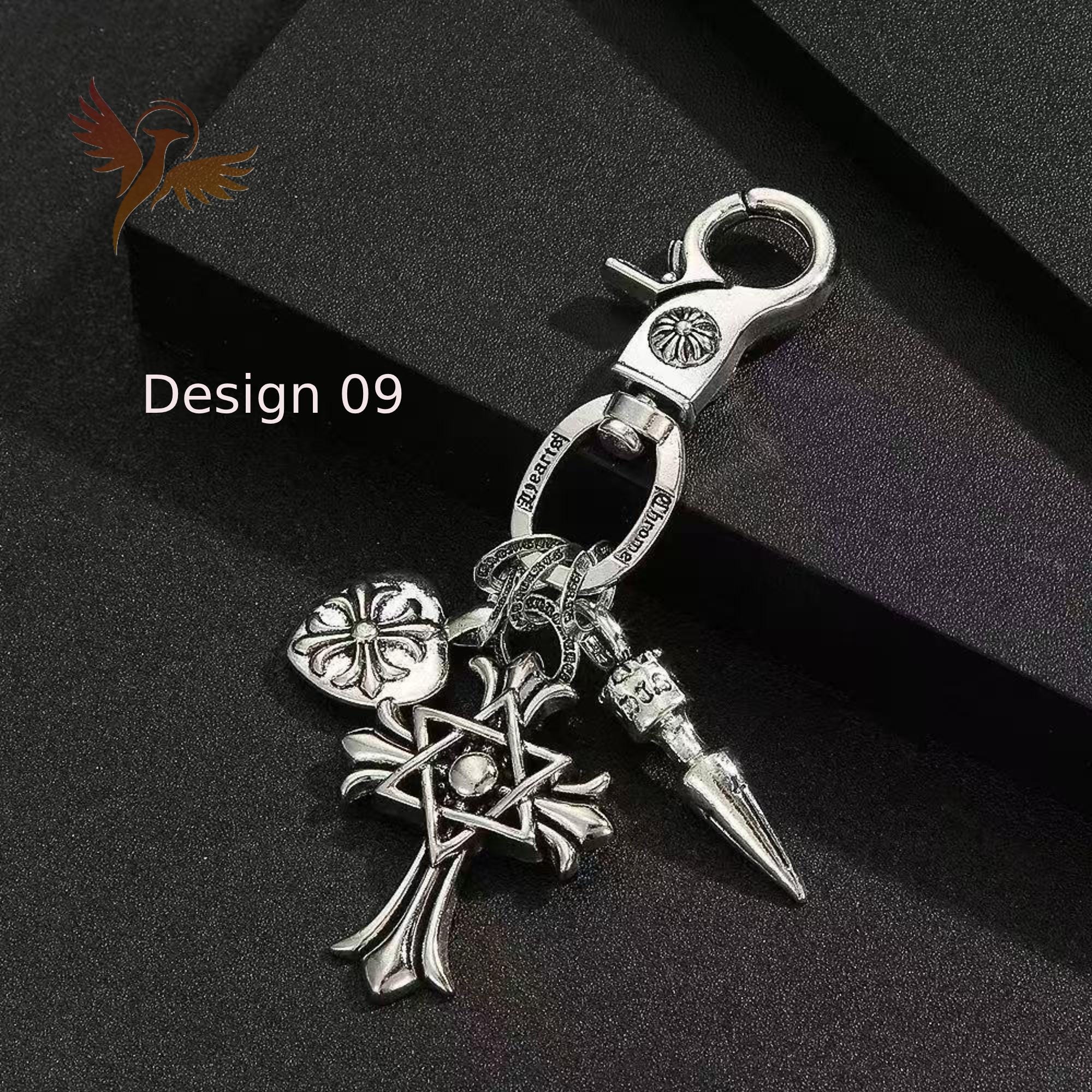 CHROME HEARTS【本物・お勧め】Keyring - Split Ring w/Dagger