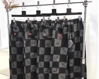 Grunge Patchwork Tracksuit, Sweatpants trousers Set