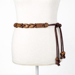 Wood Bead Belt - Etsy display picture 1