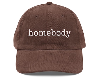 homebody Embroidered Corduroy Hat