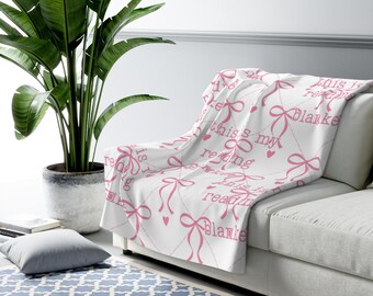 Esta es mi manta de lectura Cozy Sherpa Throw