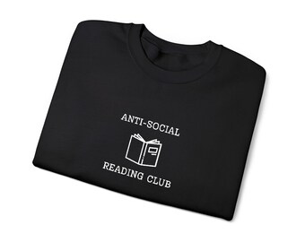Embroidered Anti-Social Reading Club Crewneck