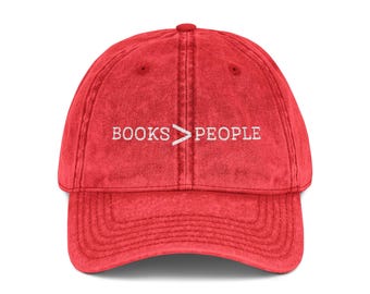 Libros Bordados (son mayores que) Gente Sombrero Vintage