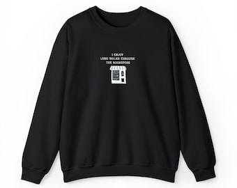 Embroidered I Enjoy Long Walks Through the Bookstore Crewneck Sweatshirt