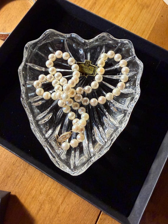 Vintage Heart Decor, Valentine's Gift, Love, Be mine,   Crystal glass heart trinket dish