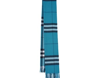 Cashmere Plaid Print Vintage Pre-Loved Scarf