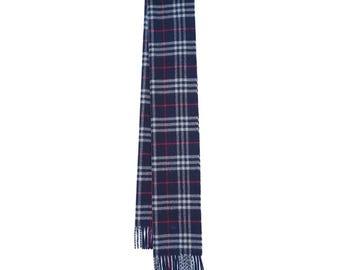 ラムウール チェック柄 ヴィンテージ 中古スカーフ