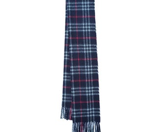 カシミアチェック柄ヴィンテージ中古スカーフ