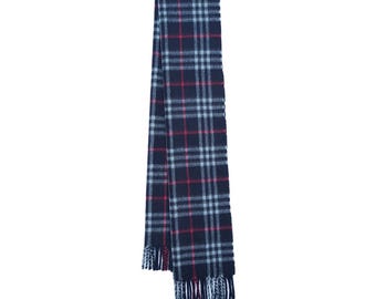 カシミアチェック柄ヴィンテージ中古スカーフ