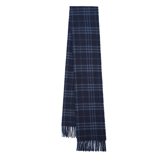 Cashmere Plaid Print Vintage Pre-Loved Scarf