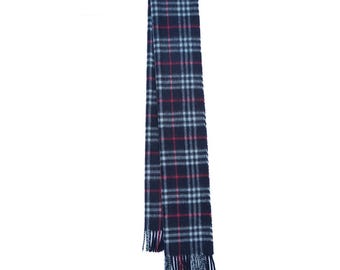 カシミアチェック柄ヴィンテージ中古スカーフ