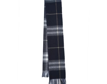 Cashmere Plaid Print Vintage Pre-Loved Scarf