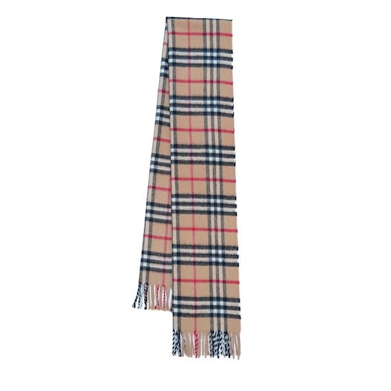 Cashmere Plaid Print Vintage Pre-Loved Scarf