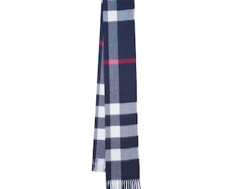 カシミア ラージチェック ヴィンテージ 中古スカーフ