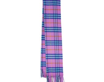 Cashmere Plaid Print Vintage Pre-Loved Scarf
