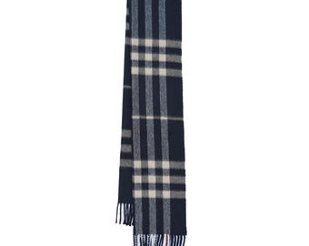 Cashmere Plaid Print Vintage Pre-Loved Scarf