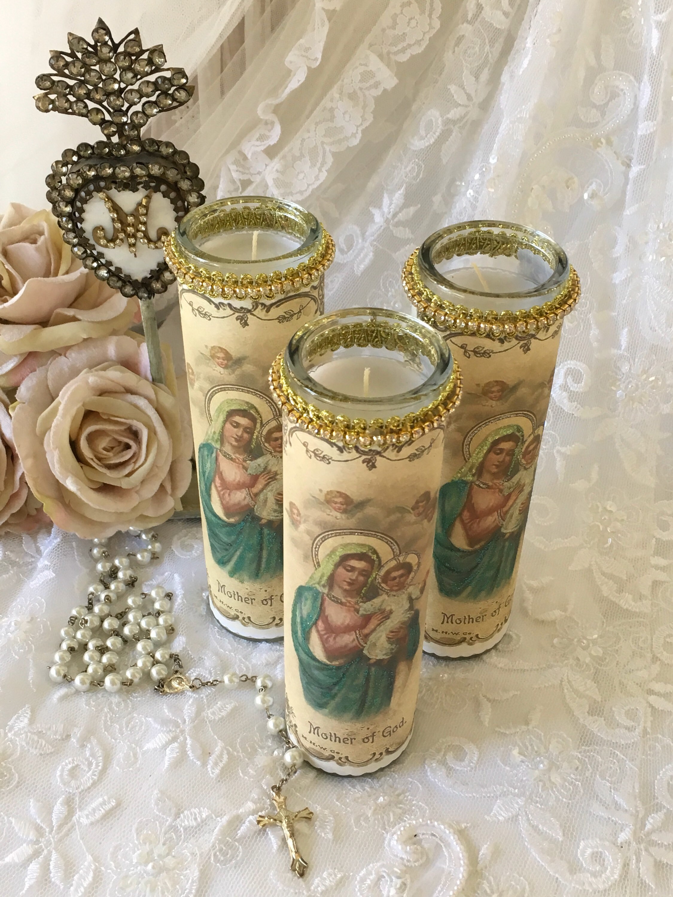 Blessed Mother Candle – Gods Inspiration Cafe