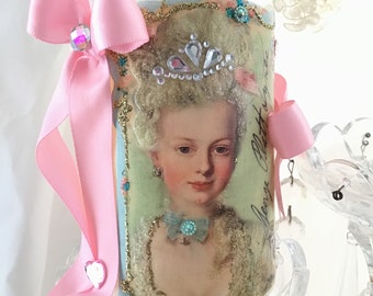 Marie Antoinette Flameless Candle: Shabby Chic Paris Decor
