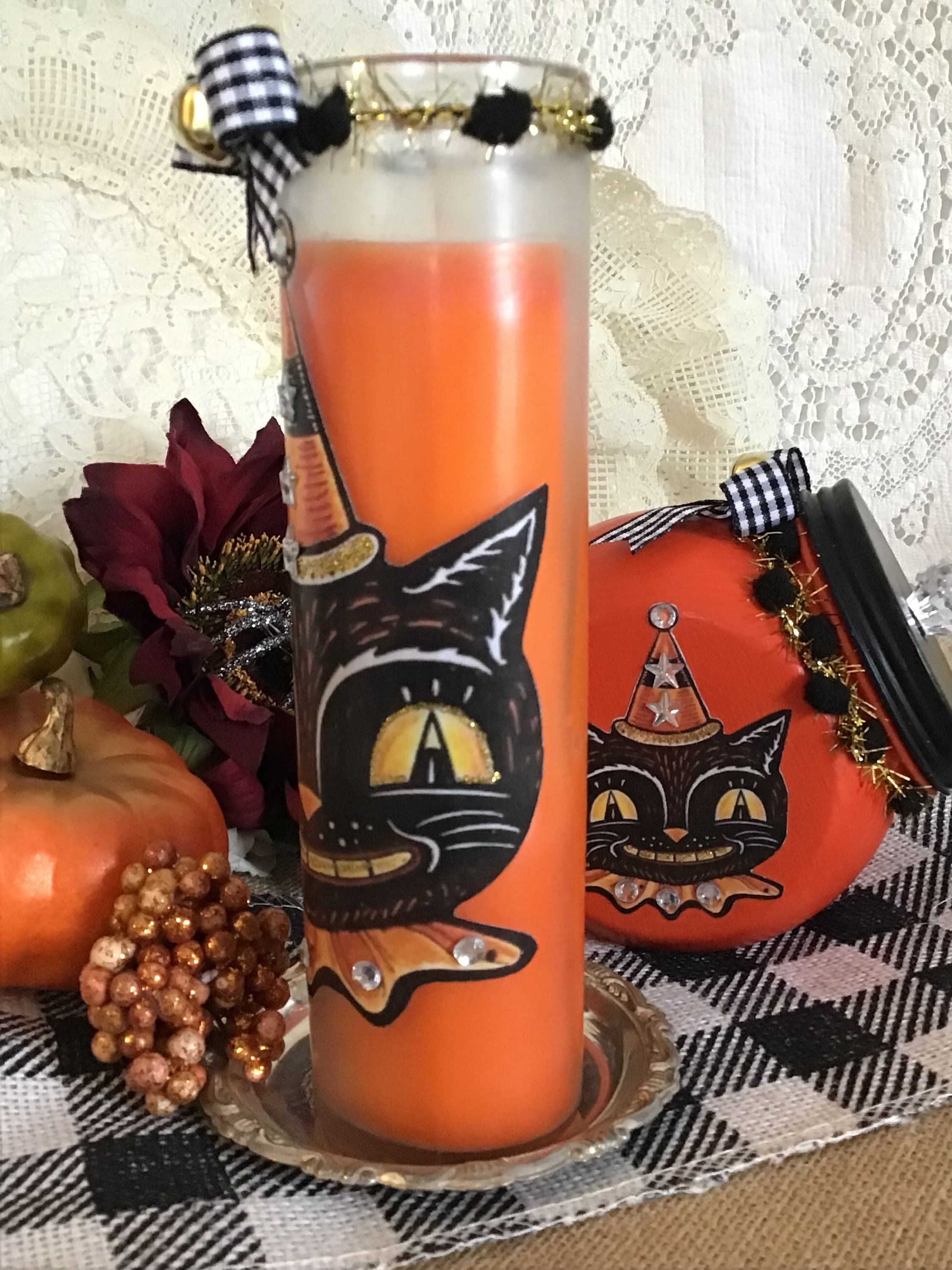 6 Candele Tealight Di Halloween A Forma Di Gatto Nero – Paraffina Non Profumata – Perfette Per Decorazioni Da Tavolo, Casa E Giardino - 4