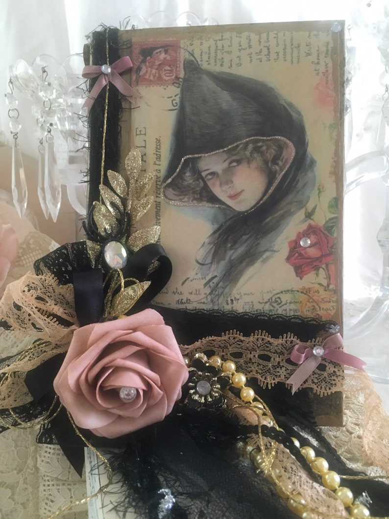 Halloween Shabby Victorian Witch Decor Elegant Gothic Glam - Etsy