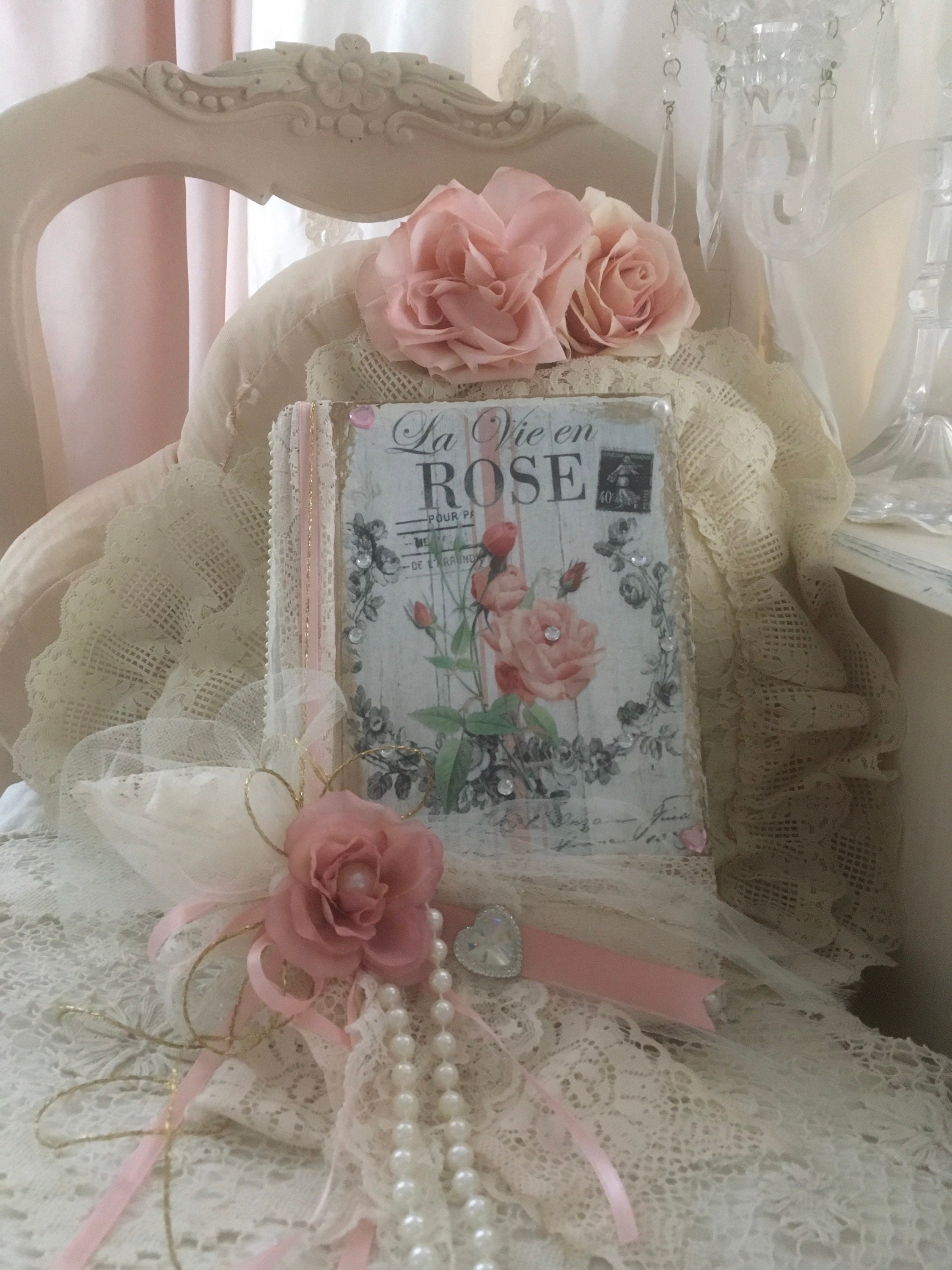 Shabby Pink Old French Book Set.