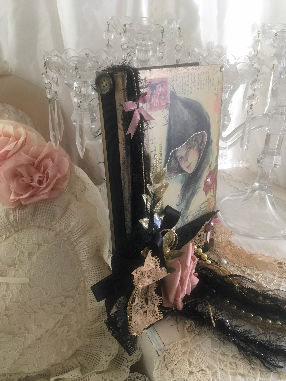 Halloween Shabby Victorian Witch Decor Elegant Gothic Glam - Etsy