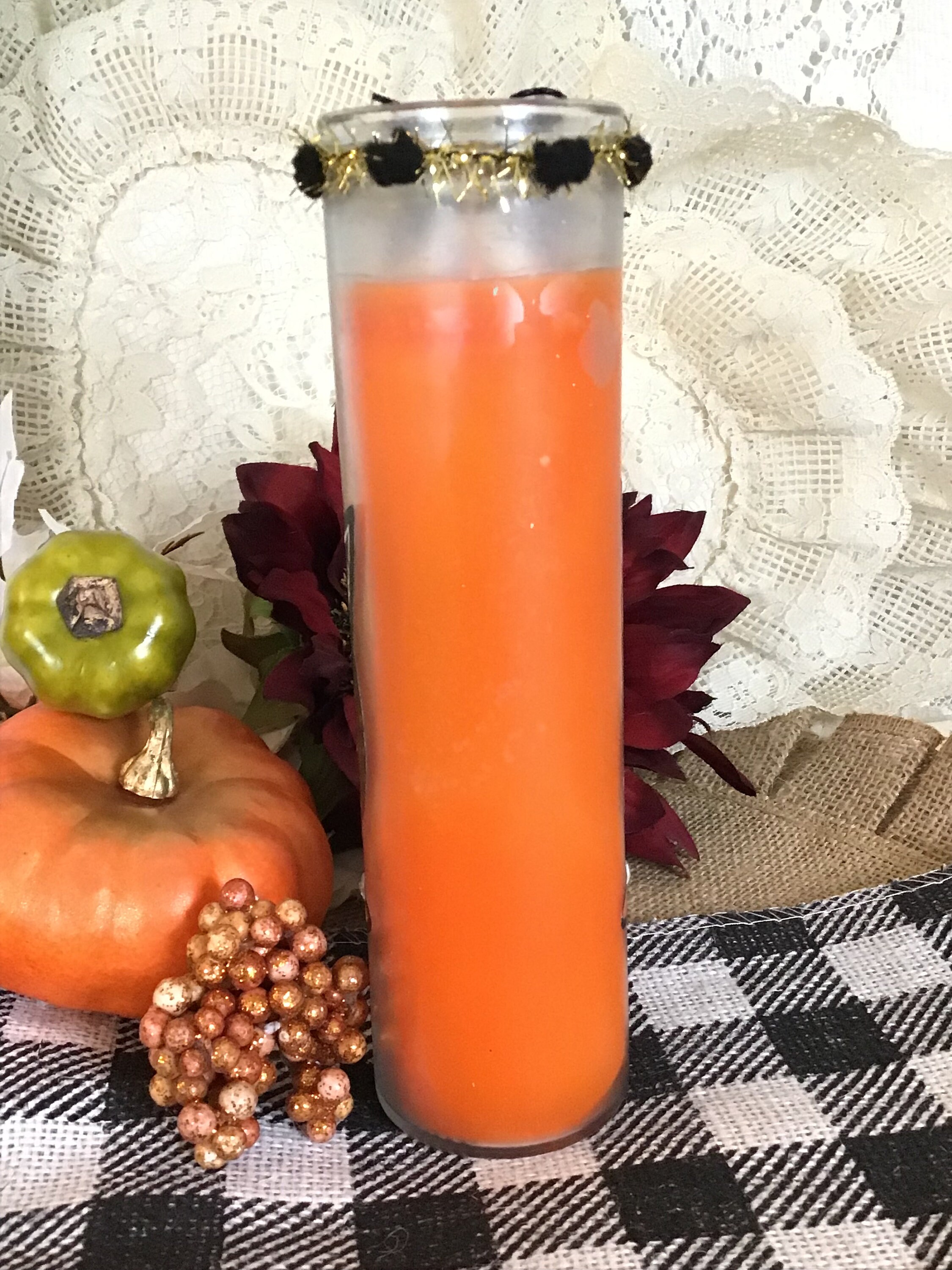 Candela XL che gocciola sangue, candela gotica di Halloween, candela da cena nera e rossa, candela sanguinante, decorazione da tavola spettrale di Halloween, regalo di candela gotica, - Italia