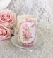 Shabby Pink Roses Flameless Candle, Wax LED Candles, Shabby Pink Decor, Shabby Cottage Chic, Romantic Lighting, Fanny Pippin 