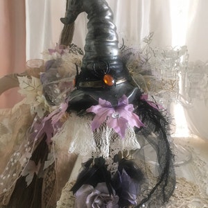 Halloween Witch Hat Table Decor Gothic Glam Halloween - Etsy