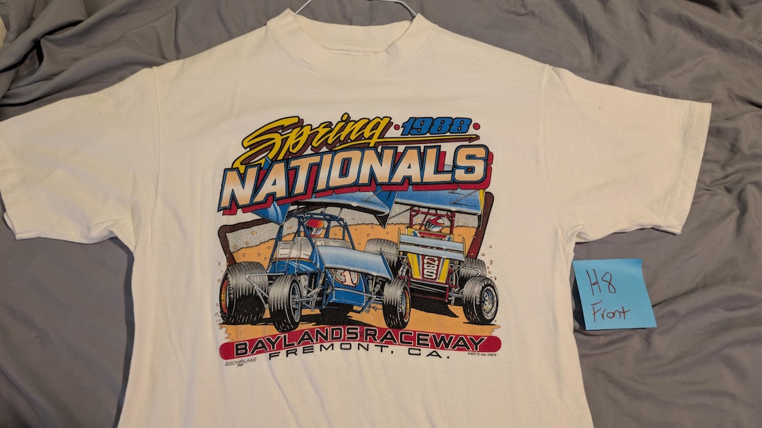 Cd R Raceway T Shirts Vintage 1988 Baylands Raceway T-shirt | Final Season Sprint Car Racing ...
