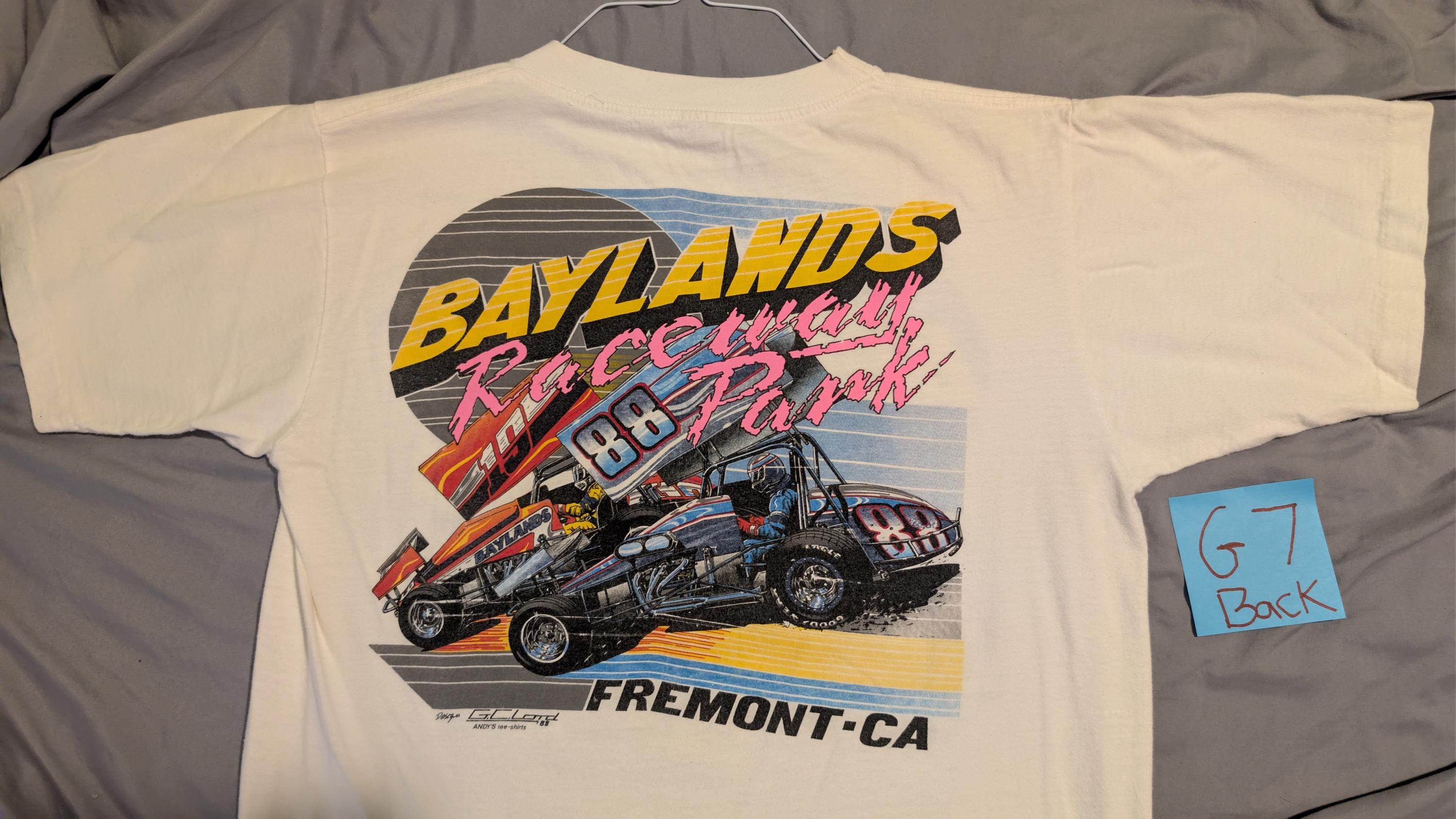 Vintage 1988 Baylands Raceway T-shirt | Fremont CA Racing, Size L - Etsy