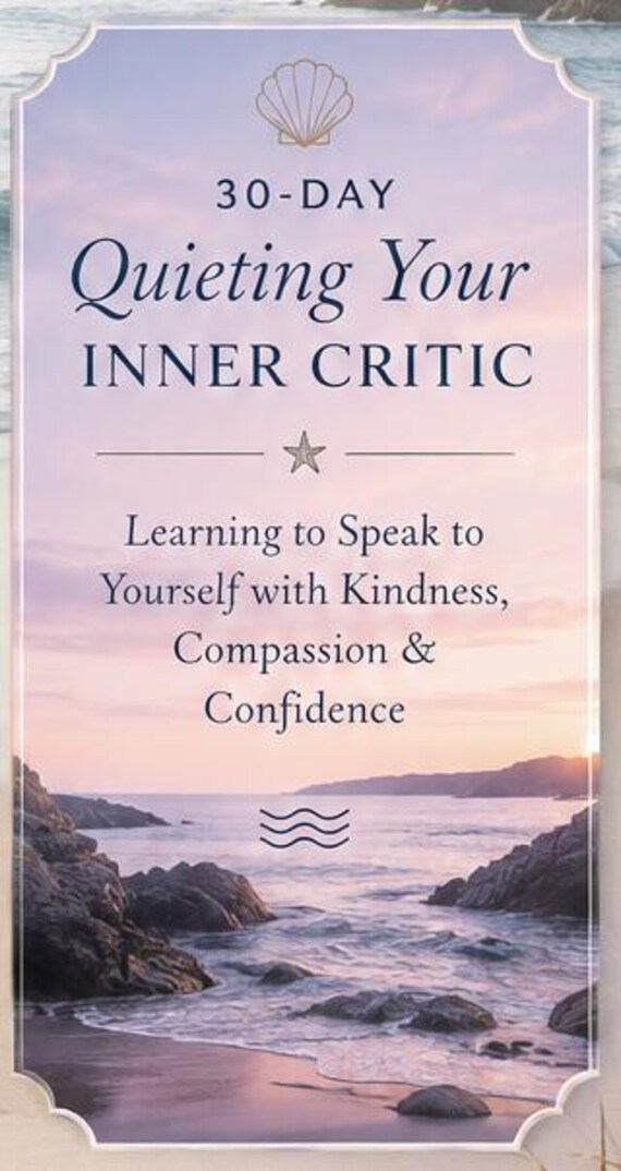 30-Day Inner Critic Workbook – Self-Reflection Journal for Confidence (Digital Download)