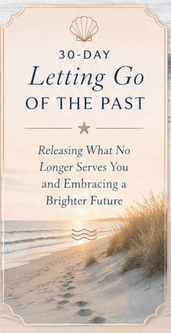 30-Day Letting Go Workbook – Guided Self-Reflection, Emotional Healing (Digital Download)