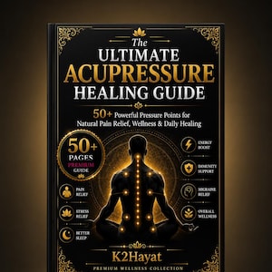 Acupressure Healing Guide PDF | 50 Pressure Points for Pain Relief, Sleep, Stress (Digital Download)