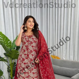 Casual Sharara Dress Green Printed With Gota Work Pure Cotton Sharara Suit