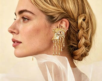 Creative Earrings - Demon Eye Handmade Custom Earrings