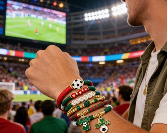 FIFA World Cup 2026 Charm Bracelets,Perfect Gift for Sports Fans