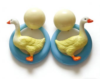 Creative Earrings - Funny Ducks Shape Stud Earrings