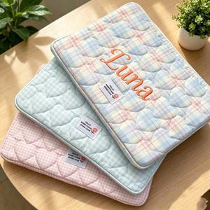 Funda personalizada para portátil, estuche para portátil color macaron, funda para portátil con nombre personalizado, bolsa para MacBook de 13, 14, 15 y 16 pulgadas, bonito regalo para estudiantes