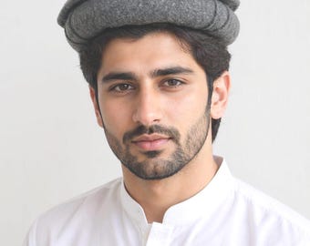 Afghan Pakol Hat – Pashtun Wool Cap for Men, Traditional Pakistani Chitrali Topi