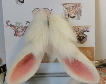 Hand-Sewn Lop Rabbit Ears and Tail Cosplay Kit