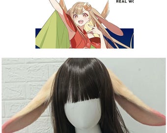 Hand-Sewn Lop Rabbit Ears Headband Cosplay Kit