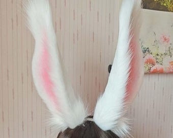 Hand-Sewn Rabbit Bunny Ears Headband Cosplay ff14 Viera Kit